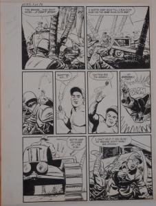 JACK SPARLING original art, WARFRONT #9 pg 24,14x 19,1952,WWII, Japanese, Island