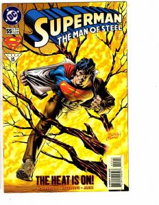 9 Superman Man Of Steel DC Comics # 48 49 51 52 53 54 55 56 57 Batman Flash J214