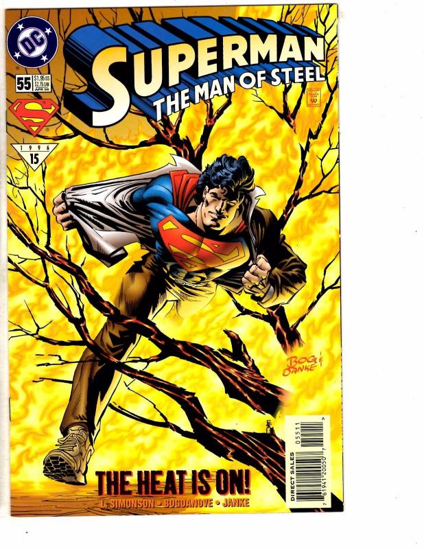 9 Superman Man Of Steel DC Comics # 48 49 51 52 53 54 55 56 57 Batman Flash J214