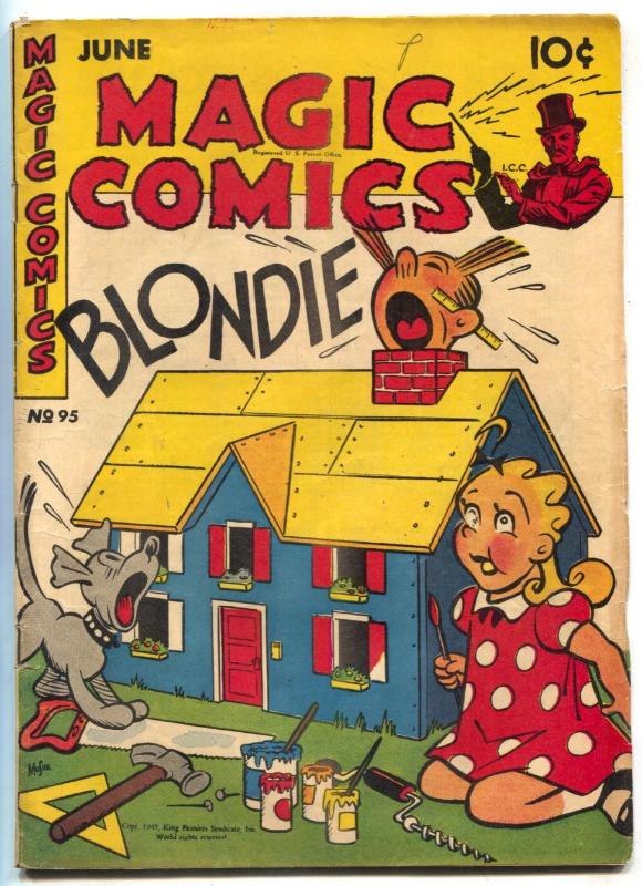 Magic Comics #95 1947-Blondie- Lone Ranger-Popeye VG/F