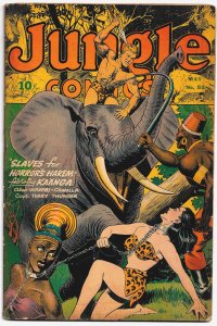 JUNGLE COMICS #53 (May1944) 5.0 VG/FN  52 pages - 6 stories! Early George Tuska!