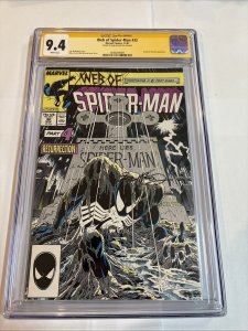 Web of Spider-Man (1987) # 32 (CGC 9.4 SS) Signed Bob McLeod