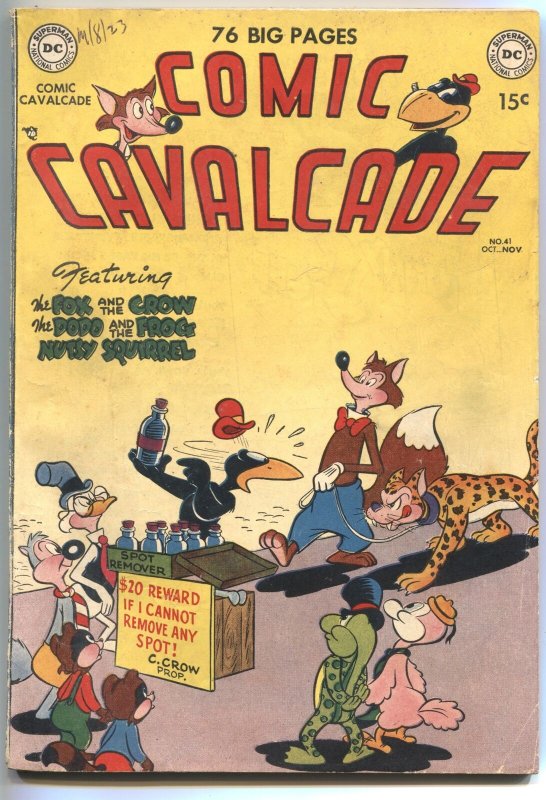 COMIC CAVALCADE #41--1950-DC-LAST SQUAREBOUND-FOX & CROW-SHELDON MAYER ART-