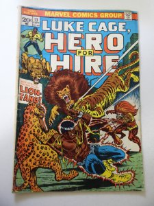 Hero for Hire #13 (1973) GD/VG Condition moisture stains