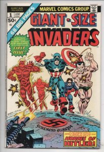 INVADERS Giant Size #1, NM-, Captain America, Sub-Mariner, Torch, 1975, Marvel
