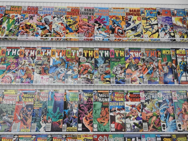 Huge Lot 210+ Comics W/ Thor, Iron Man, Spider-Man, +More! Avg FN/VF Condition!