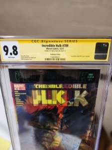 Incredible Hulk #709 CGC 9.8 2017 Signed Edition by Greg Land