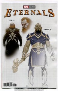 ETERNALS (2020 MARVEL) #2 VARIANT 1:10 RIBIC DESIGN NM G30957