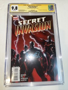 Secret Invasion (2008) # 1 (CGC SS 9.8 WP) Signed Michael Bendis |