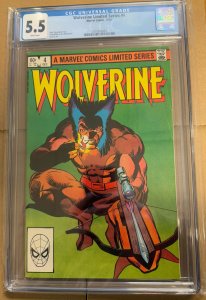Wolverine #4 (1982) Limited Series CGC 5.5