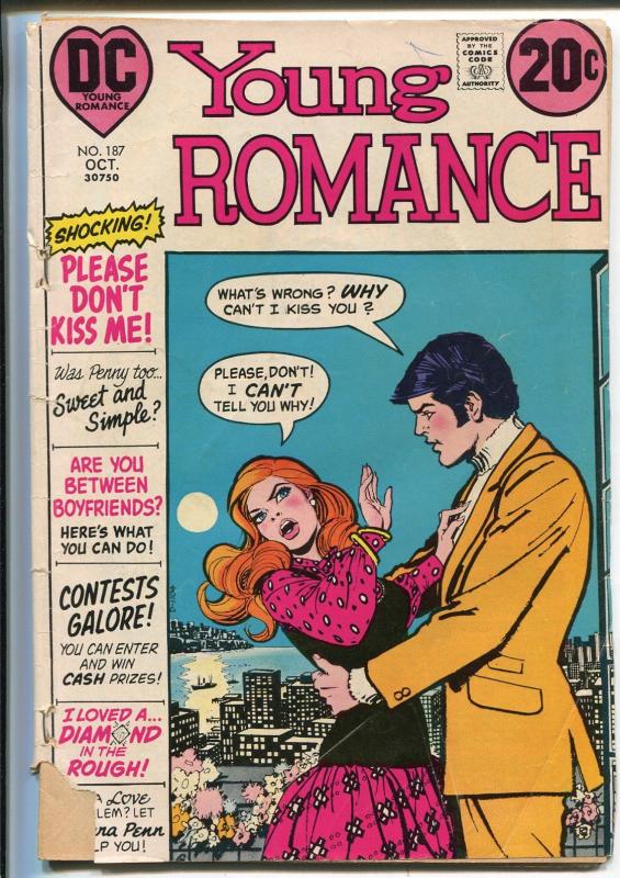 Young Romance #187 1972-DC-1972 Corvette-spicy interior art-G