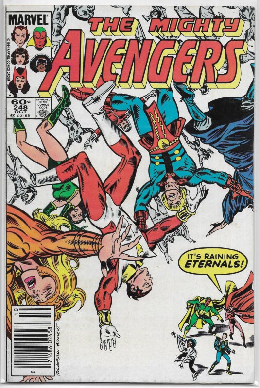 Avengers   vol. 1   #248 FN Stern/Milgrom, Eternals, Vision, Scarlet Witch