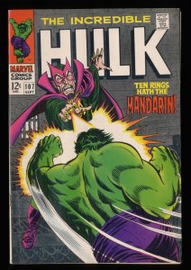 Incredible Hulk (1962) #107 FN/VF 7.0 1st Print Mandarin!
