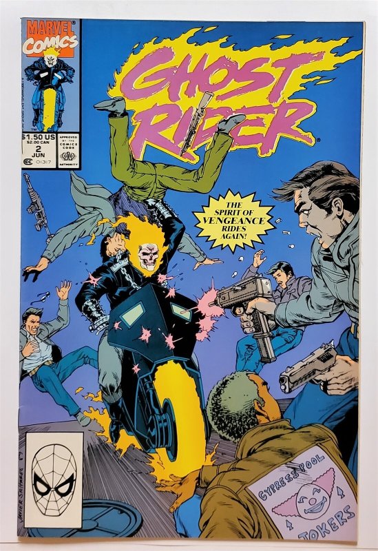 Ghost Rider (Vol. 2) #2 (June 1990, Marvel) 7.5 VF-