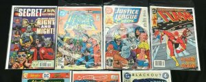 MISC DC 7PC LOT (VF) FLASH!! SUPERMAN!! JLA ORIGINS!! 1984-1991