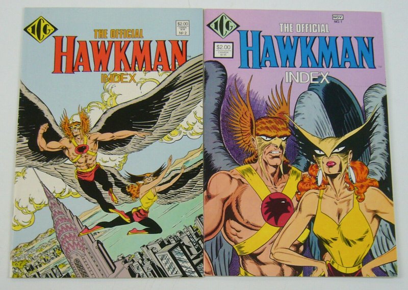 Official Hawkman Index #1-2 VF complete series - hawkgirl - dc comics ICG set