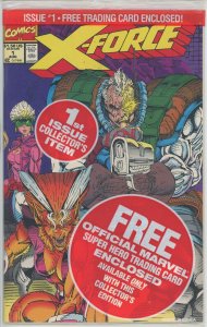 X-Force #1 (1991) - Polybagged NM *Shatterstar Card*