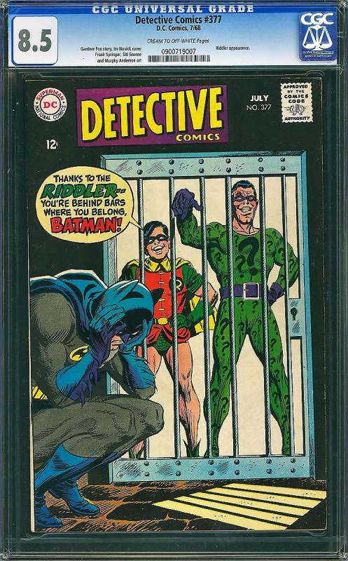 Detective Comics #377 (DC, 1968) CGC 8.5