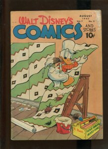 WALT DISNEY'S COMICS AND STORIES VOL. 7 #11 (3.5) 1947