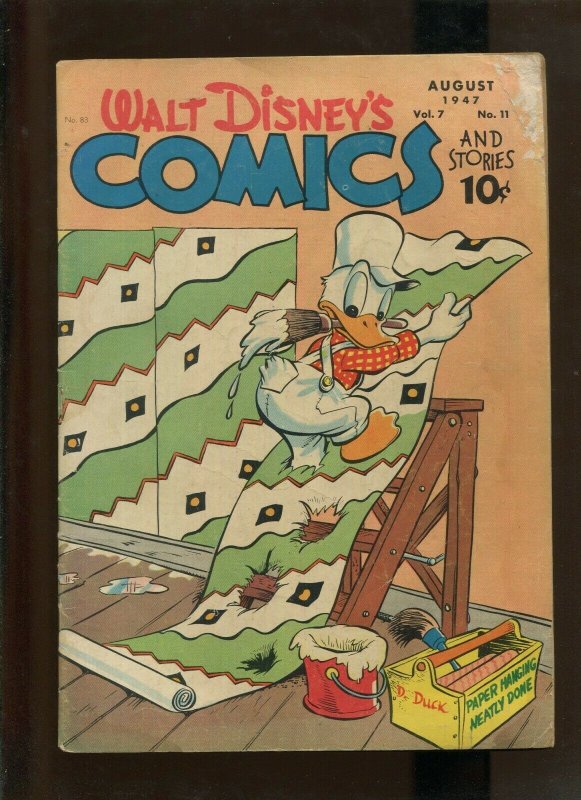 WALT DISNEY'S COMICS AND STORIES VOL. 7 #11 (3.5) 1947