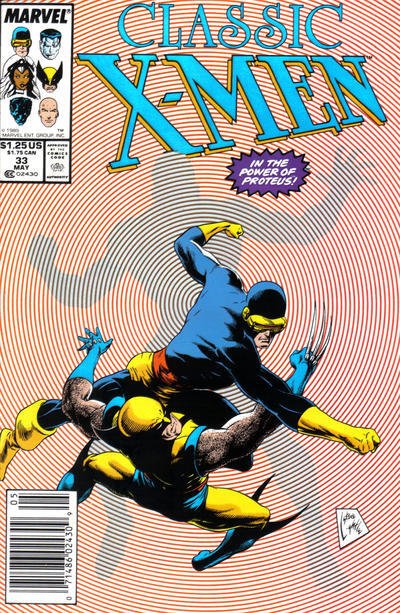 Classic X-Men #33 (Newsstand) FN ; Marvel | reprints 127 Proteus