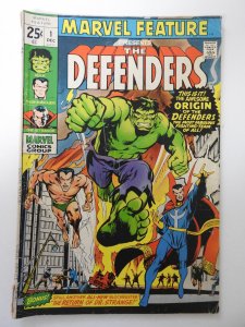 Marvel Feature #1 (1971) GD/VG Condition 1 1/2 in cumulative spine split