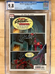 Absolute Carnage vs. Deadpool #1 Second Print Cover (2019) CGC 9.8