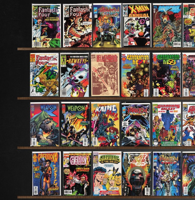 Huge Lot 140+ Comics with Generation X, Fantastic Four, Green Goblin & More!