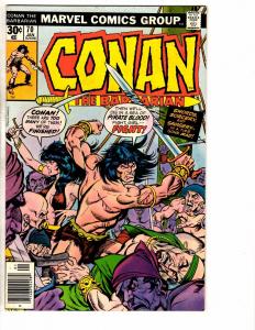 6 Conan The Barbarian Marvel Comic Books # 70 71 72 73 74 75 VF Or Better WI1