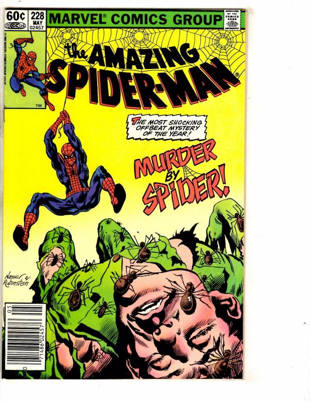 5 Amazing Spider-Man Marvel Comic Books # 228 277 375 504 505 Goblin Venom J261
