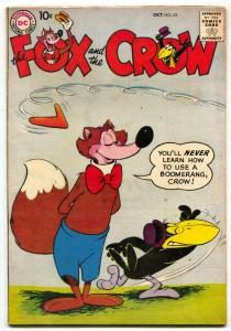 Fox and the Crow #58 1958- DC Funny Animal comic - F/VF