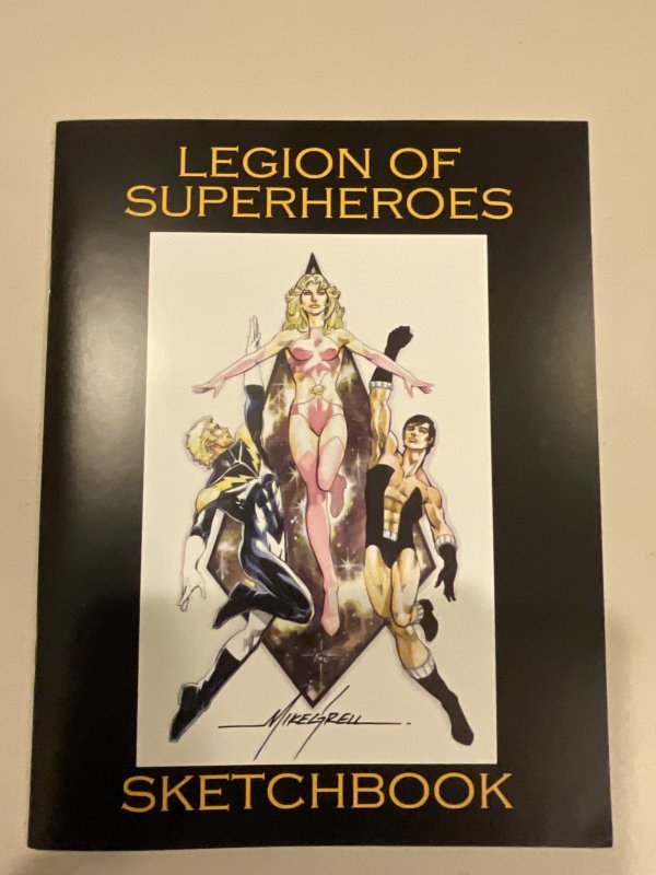 Mike Grell Legion of Superheroes Sketch Book VF Magazine Sized From Kickstarter!