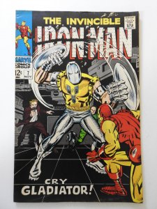Iron Man #7 (1968) VG Condition centerfold detached bottom staple