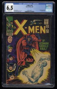 X-Men #18 CGC FN+ 6.5 Magneto Appearance! If Iceman Should Fail! Stan Lee!