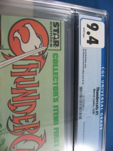 THUNDERCATS 1 CGC 9.4 FIRST ISSUE WHITE PAGES 1985