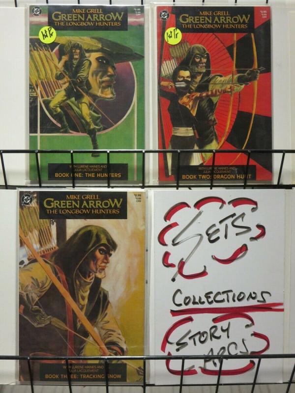 GREEN ARROW:LONGBOW HUNTERS 1-3 1st print Mike Grell classic 