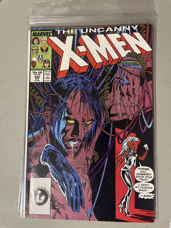 The Uncanny XMen 220 (1987) Comic Books Copper Age, Marvel /