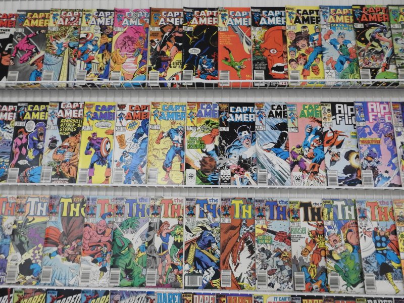 Huge Lot 190+ Comics W/ Captain America, Daredevil, Thor, FF+ Avg VG+ Condition!