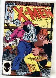 X-MEN #183--1984--MARVEL--Fight between Peter and Kane--comic book--NM-