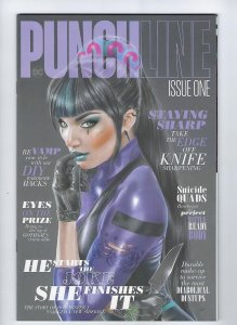 ? PUNCHLINE #1 (2021) NATALI SANDERS TRADE DRESS MAGAZINE STYLE VARIANT NM!