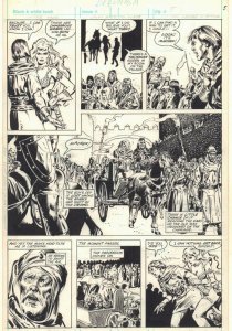 Savage Sword of Conan #? p.5 - Red Sonja & Prince Felidae art by Tony DeZuniga