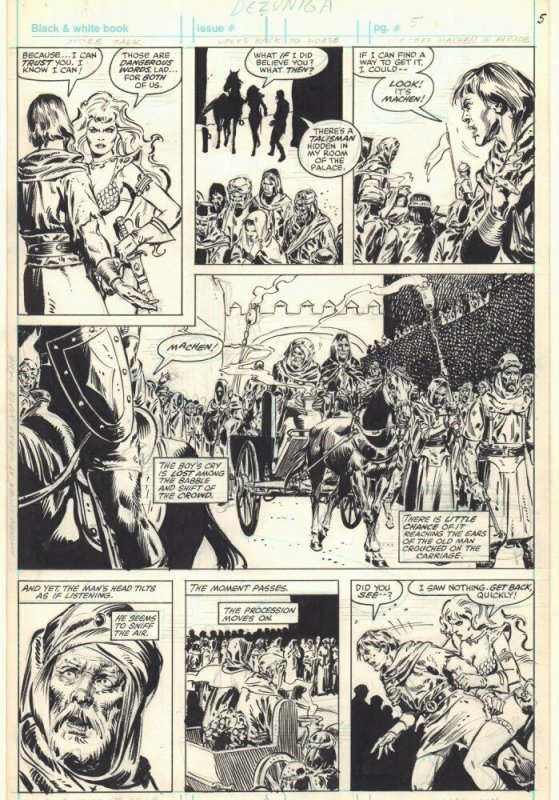 Savage Sword Of Conan P 5 Red Sonja And Prince Felidae Art By Tony