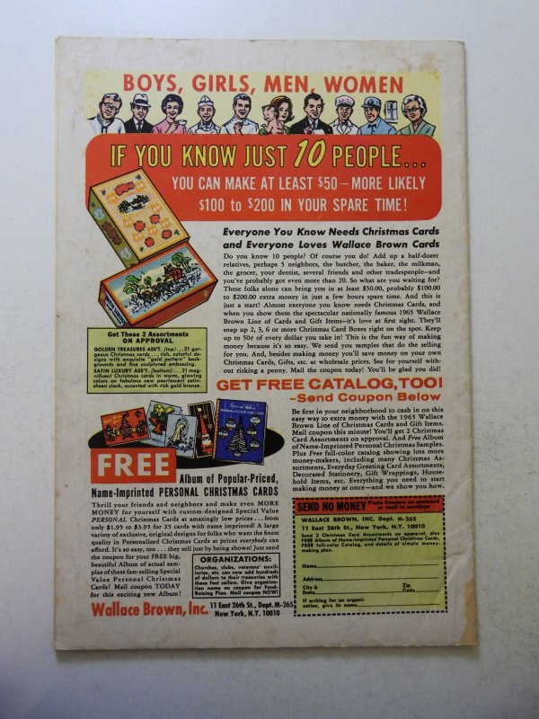 Challengers of the Unknown #45 (1965) VG Condition ink on fc