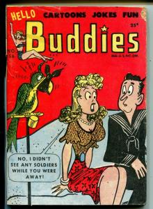 Hello Buddies #56 8/1952-Harvey-spicy cartoons-gags-Bill Powell-Rita Hayworth-VG