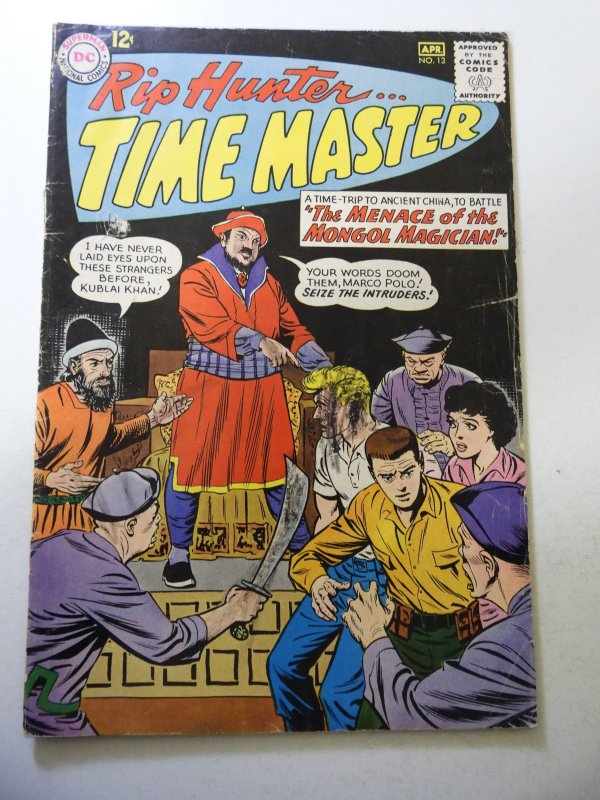 Rip Hunter ... Time Master #13 (1963) GD Cond cover detached, crayon markings fc