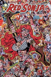 Red Sonja Vol 10 #1 Cover F Variant Mr Garcin Collage Dynamite 2023 EB144