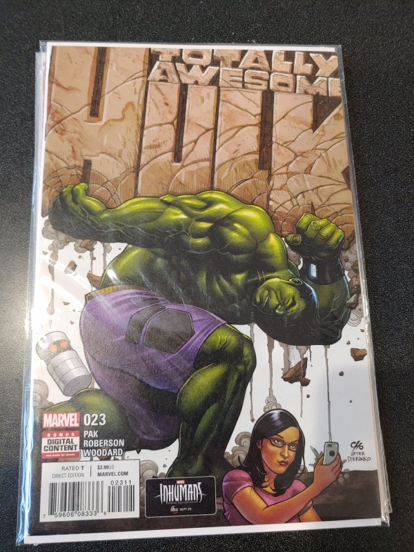 TOTALLY AWESOME HULK # 23 * STERANKO Homage * MARVEL COMICS * NEAR MINT