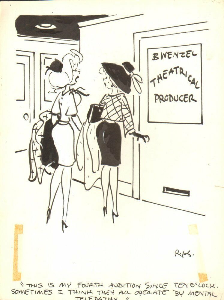 Starlets On Audition Gag 1950 S Humorama Art By Reamer Keller Comic