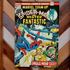 Marvel Team-Up #17 FN (Marvel 1974) SPIDER-MAN & MR FANTASTIC vs MOLE MAN 