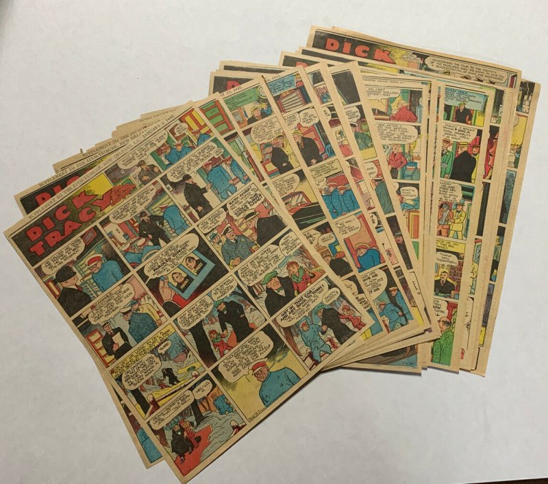 Dick Tracy Newspaper Comics Strip 1937 52 Total Pages Complete